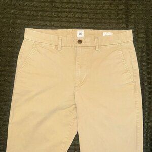 Khaki Flat Front Pants